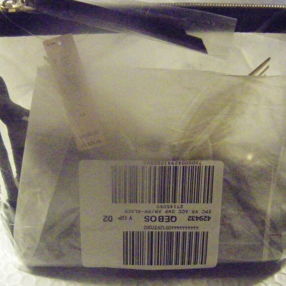 Victoria's Secret Fashion Show Cosmetic Case Black and Clear Gold Wings  NWT - Picture 11 of 11